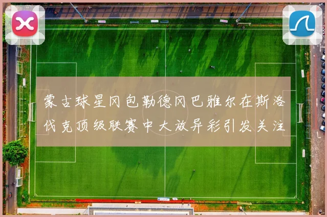蒙古球星冈包勒德冈巴雅尔在斯洛伐克顶级联赛中大放异彩引发关注